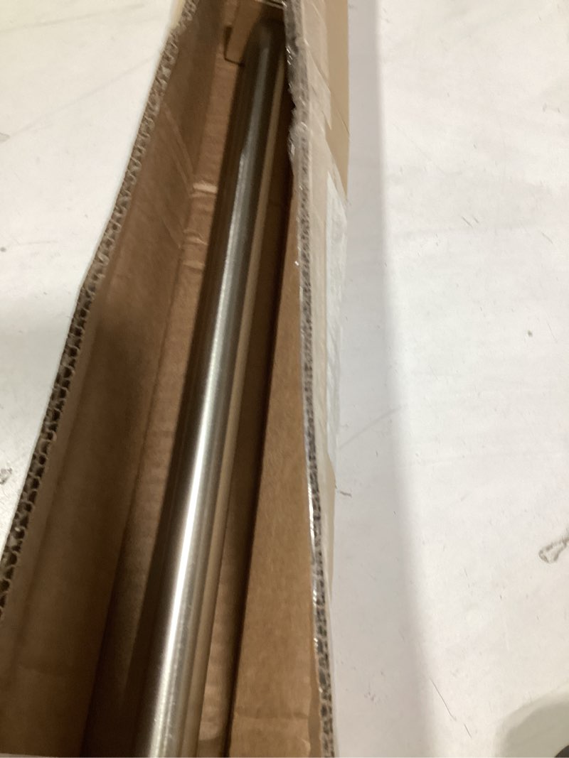 Condition photo showing New/Like New for Ivilon Tension Curtain Rod - Spring Tension Rod for Windows or Shower, 36 to 54 Inch. Brushed Nickel 36" to 54" Brushed Nickel