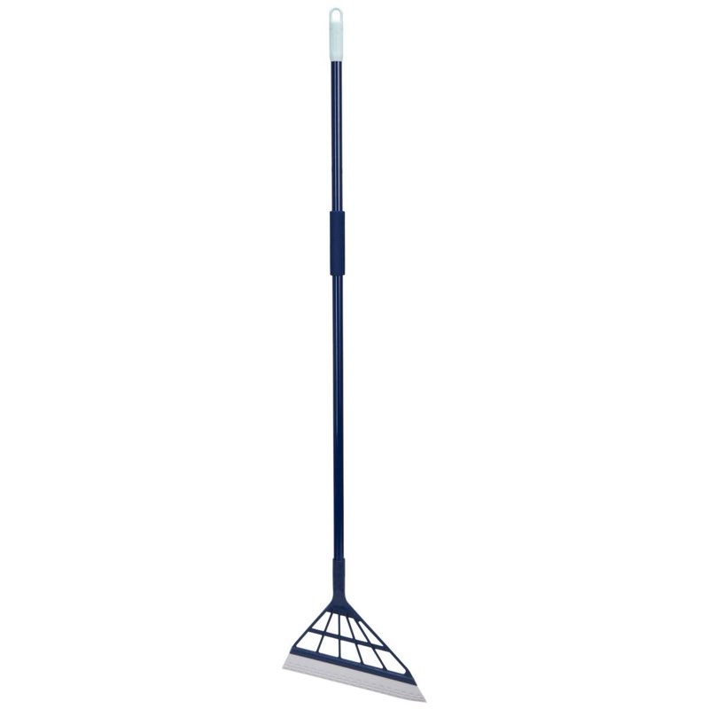 Casabella Rubber Blade Squeegee Broom: Multipurpose, Floor Cleaning Tool