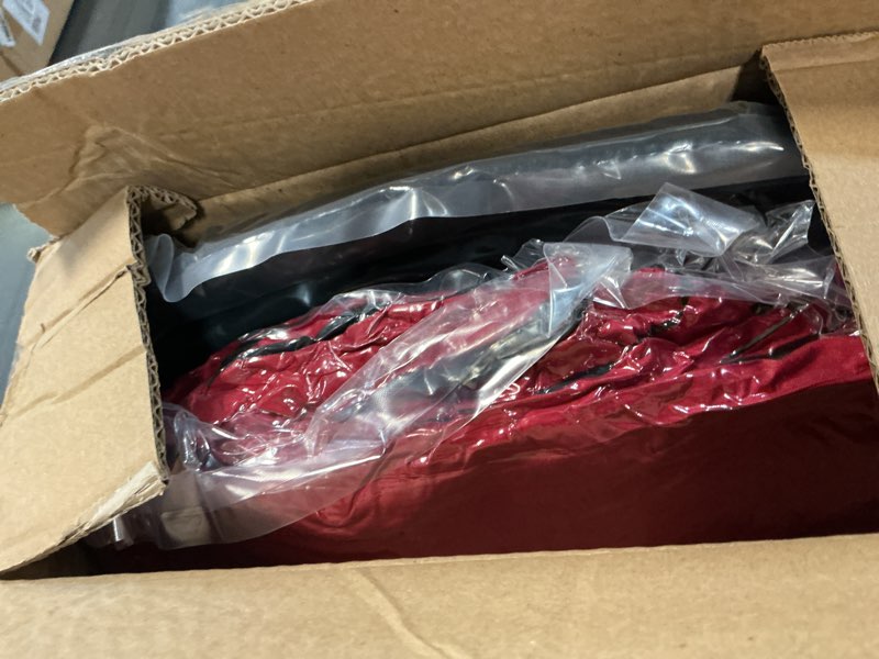 Condition photo showing New/Like New for muxhomo 7 pieces queen comforter set, reversible bed in a bag queen size, all season bedding set with comforter, flat sheet, fitted sheet, pillowcases & shams, red & black queen (88"x88") 01 - red/black