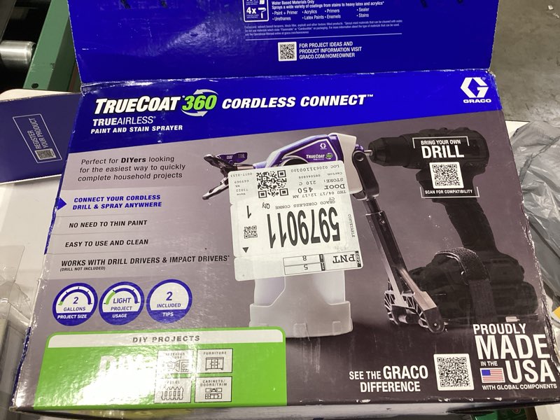 Condition photo showing Good Condition for Graco TrueCoat360 Cordless Connect Airless Paint Sprayer MISSING PARTS