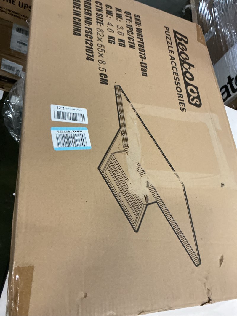 Condition photo showing New/Like New for Becko US 2000 Piece Foldable & Tilting Puzzle Board with 6 Drawers & Cover, Lightweight & Portable Puzzle Table with Built-in Stand for Angle Adjustment, for 2000 1500 1000 Pieces Jigsaw Puzzles