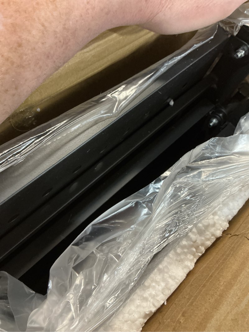 Condition photo showing Good Condition for Himix Storage Shelves with 20 Hooks, 5-Tier Collapsible Organization Storage Rack Bookshelf Folding Pantry Shelves Cube Shelf Wire Shelving Holds 440 Ibs for Garage Kitchen Room, Black 5-Tier Black