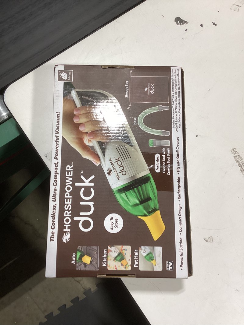 Condition photo showing Good Condition for 6080995 Duck Bagless Cordless Filter Bag Compact Vacuum, White