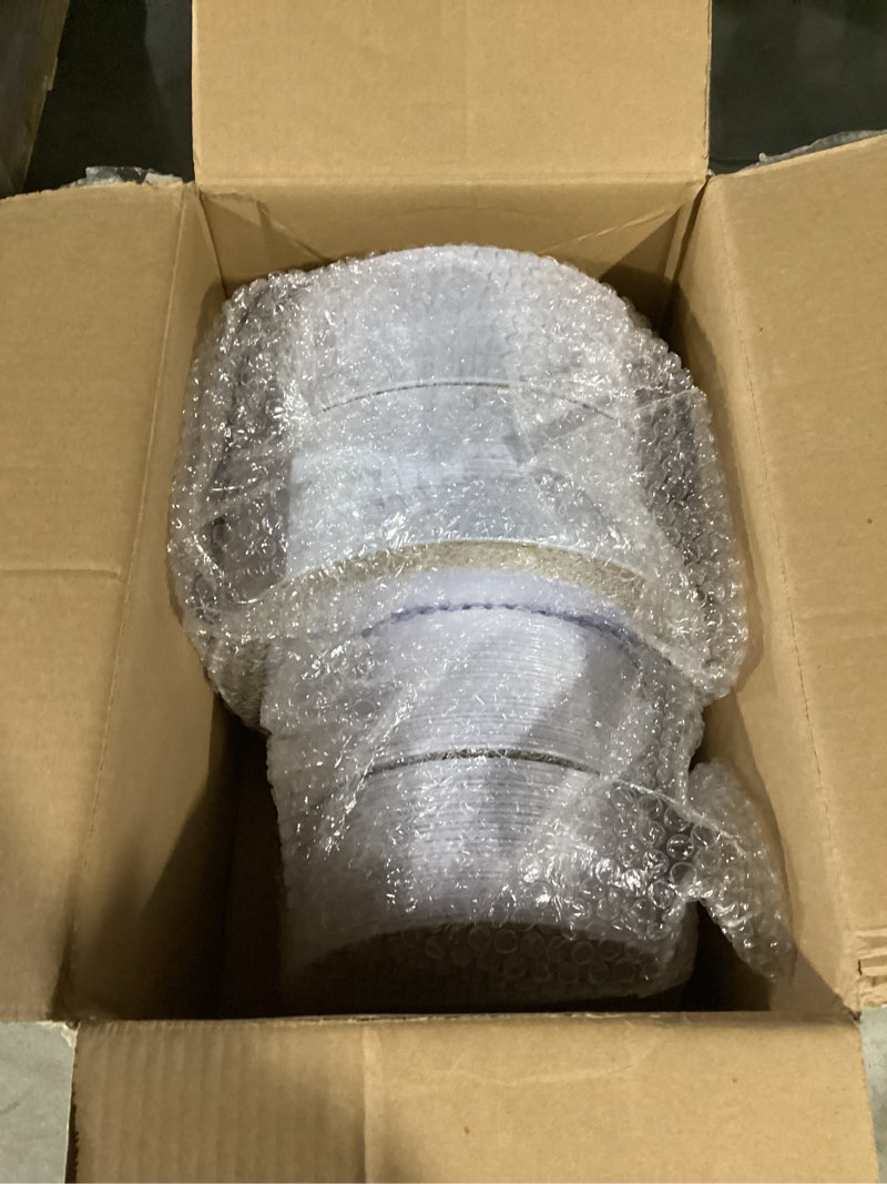 Condition photo showing Good Condition for bestvip 100pcs gold plastic plates, 10.25 inch disposable dinner plate party with gold rim for christmas, thanksgiving, heavy duty disposable plastic plates for party, wedding and birthday, events gold 100pc
