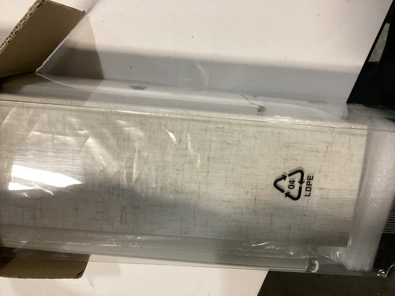 Condition photo showing Good Condition for Smart Motorized Blinds with Remote, Cordless No-Drill Automatic Roller Shades, Blackout Electric Blind for Windows, Linen Stone, 33 x 72 33"W x 72"H Linen Stone