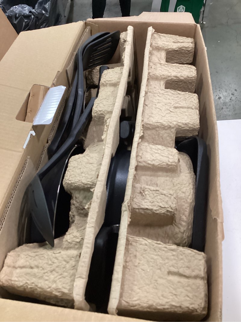 Condition photo showing New/Like New for T-fal Signature  12 Piece Non-Stick Cookware Set  Black