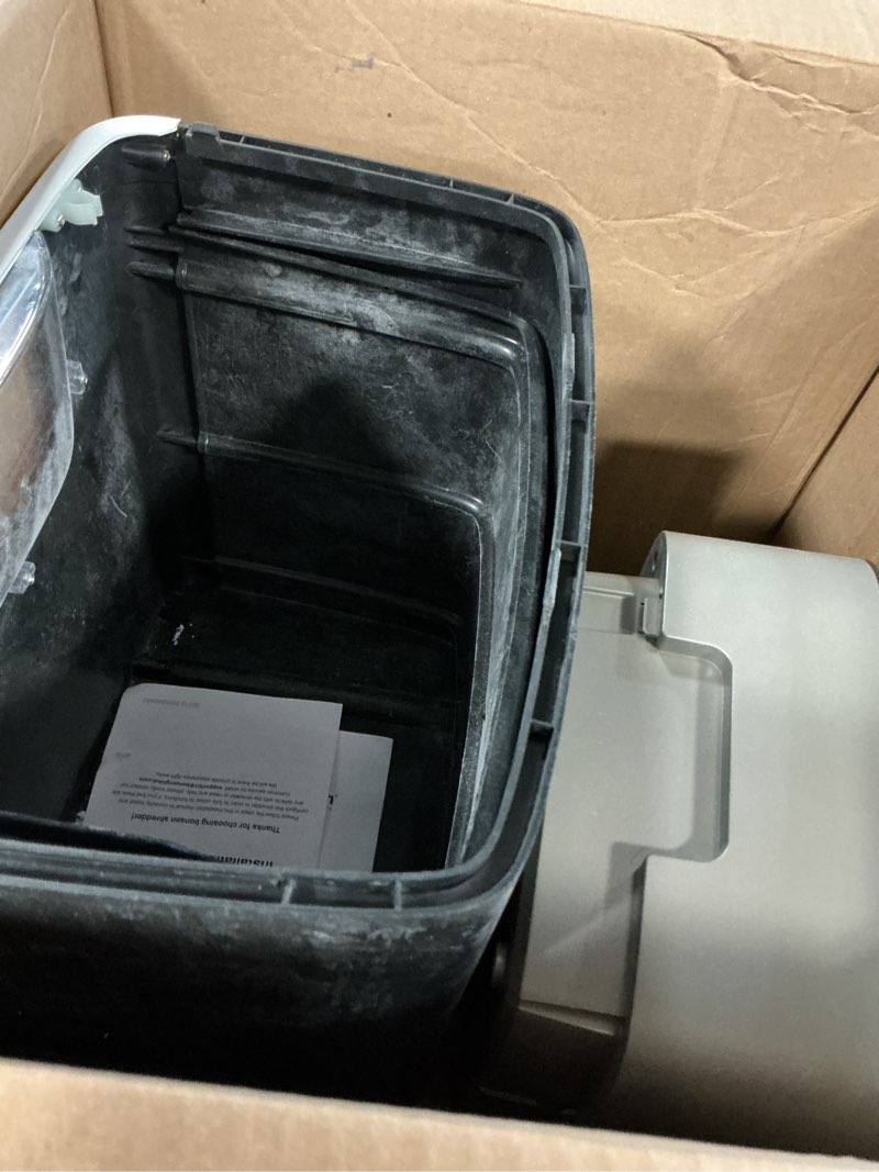 Condition photo showing As Is for bonsen 14-sheet paper shredder for home office, heavy duty cross cut shredder with 5.3 gal pullout bin, quiet shredder for cds/credit card/staple, p-4 security, anti-jam system
