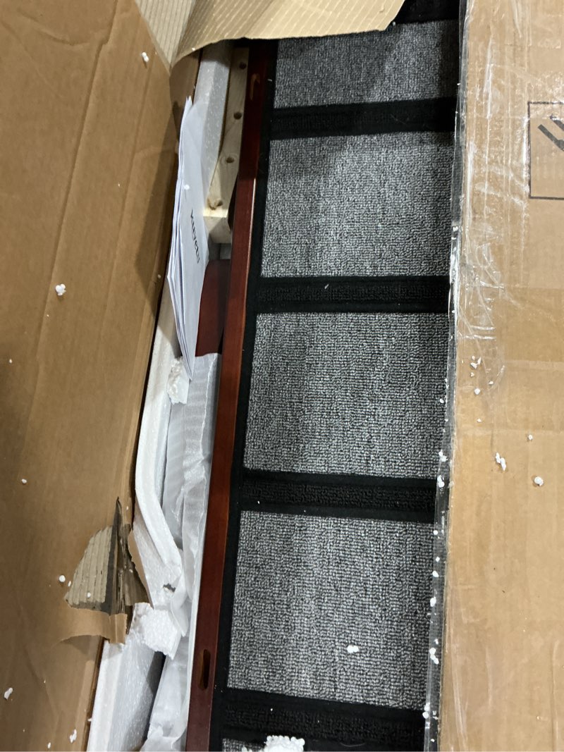 Condition photo showing Good Condition for Dog Ramp for High Bed, Couch, Car, Pet Ramps 55.12" Long Adjustable 19.3"-27.17" Wooden Dog Step with Anti-slip Rubber Mat & Safety Side Rails for Small Medium Large Older Pets, up to 250 lbs