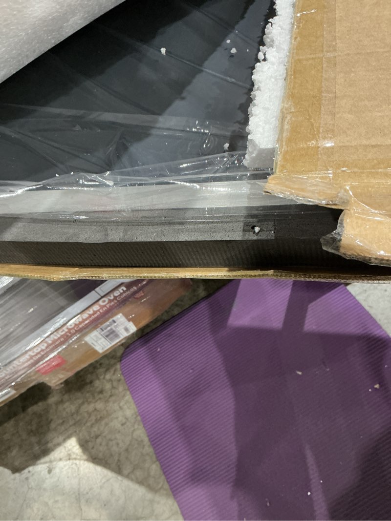 Condition photo showing Good Condition for silver bathroom mirror for wall, 30x30 inch rectangle mirrors with metal frame, modern vanity wall mirror decor for bathroom living room, entryway hangs horizontal or vertical