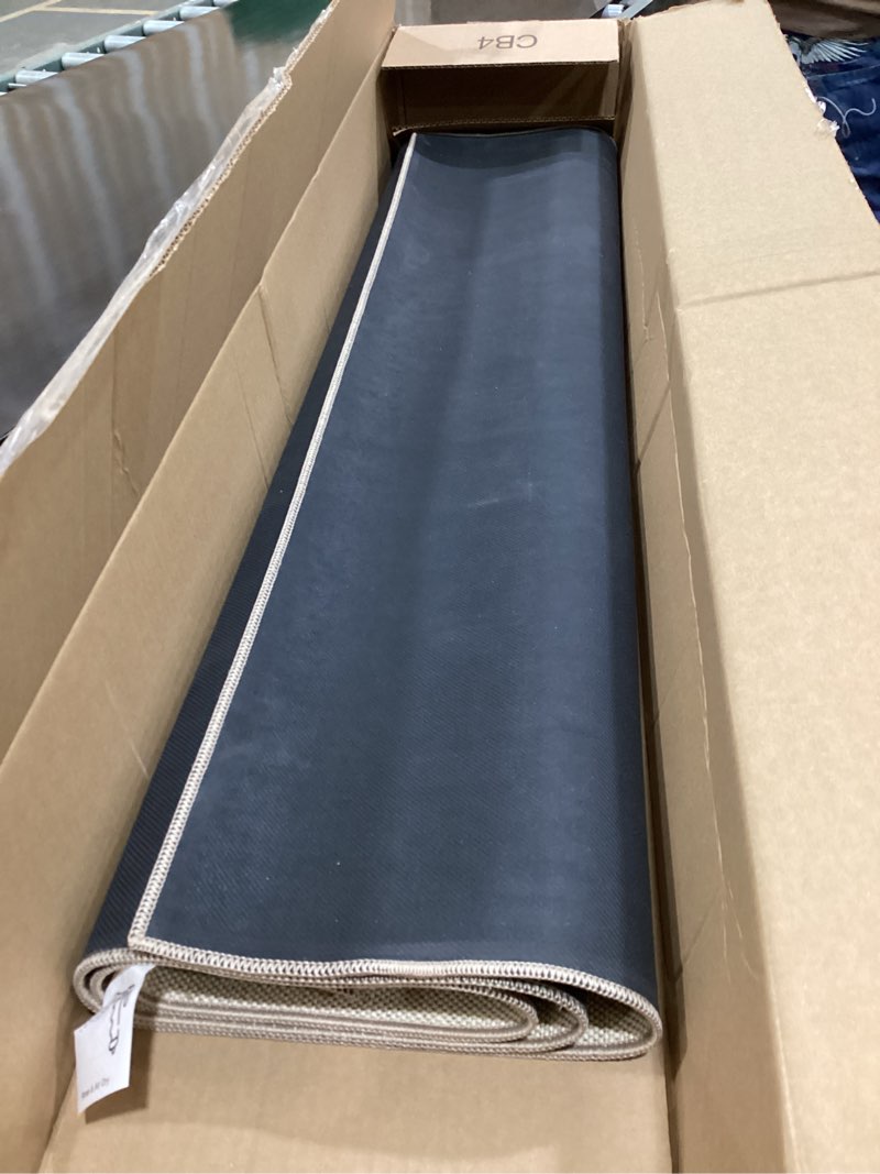 Condition photo showing Good Condition for Color&Geometry Ultra-Thin Indoor Door Mat, 48"x72" Low-Profile Non-Slip Entryway Rug with Modern Geometric Texture, Washable Doormat for Indoor Entrance, Front Door, Khaki (Rolled-up NO Creases) Khaki 4' x 6' (Rectangular)