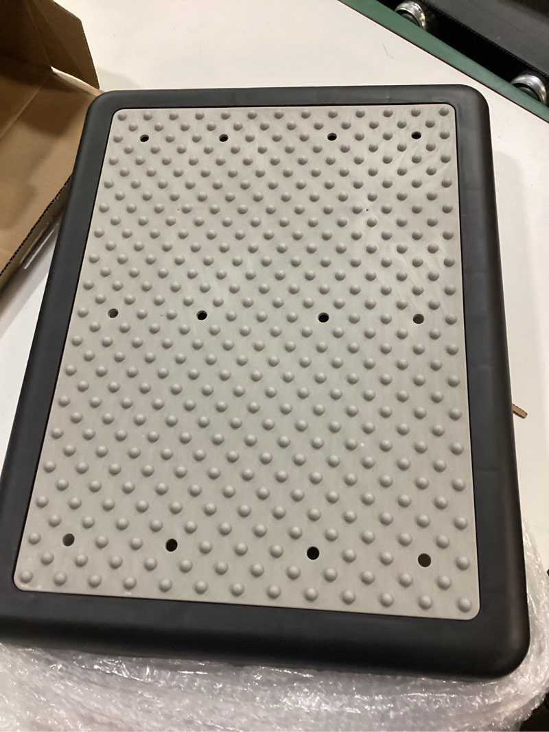 Condition photo showing Good Condition for Fotree Step Stool, Indoor Outdoor Non-Slip Platform Step Stools for Adults ? Elderly Senior, Portable Anti-Fall Safety Step Platform, Large Size 3.5 Inch High Rise Stairs Black-gray