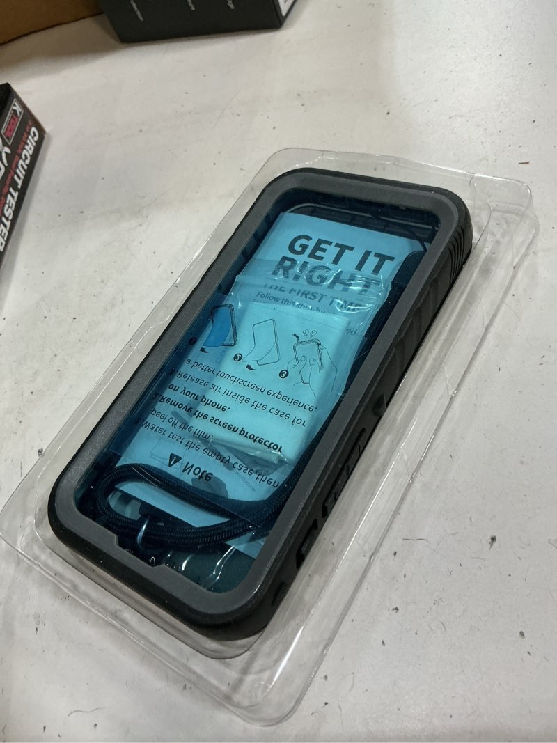 Condition photo showing New/Like New for cozycase top military ip68 waterproof case for iphone 13 mini - heavy duty 360 shockproof full body with screen camera protector double water dust drop proof hard rugged tough bumper front back cover black for iphone 13 mini