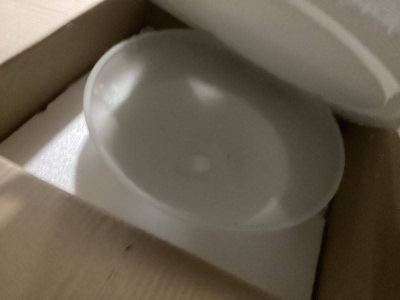 Condition photo showing Good Condition for 12" white alabaster glass lamp shade, lipless glass lamp dome, fixture replacement globe for floor lamp, pendant light