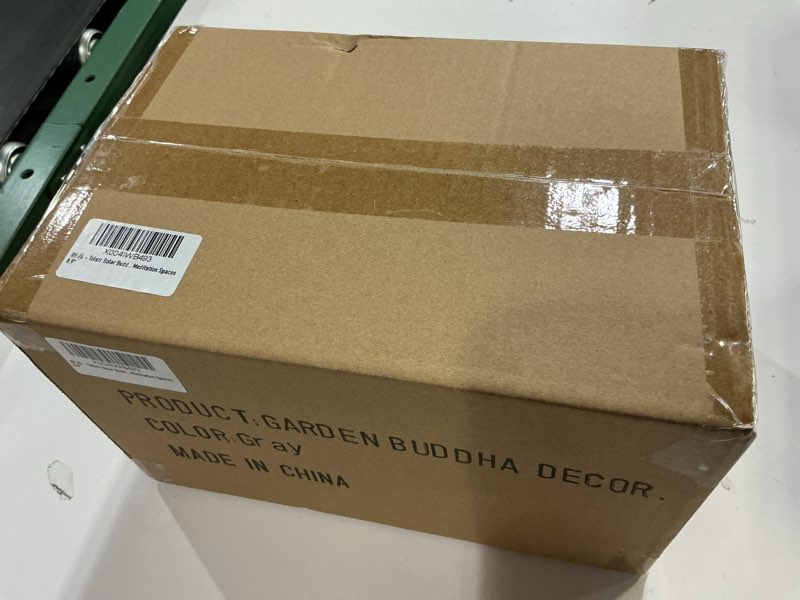 Condition photo showing New/Like New for buddha statue outdoor,zen garden decor buddha sculpture for home meditation decor buda decoration for patio desk porch yard art resin decoration bronze