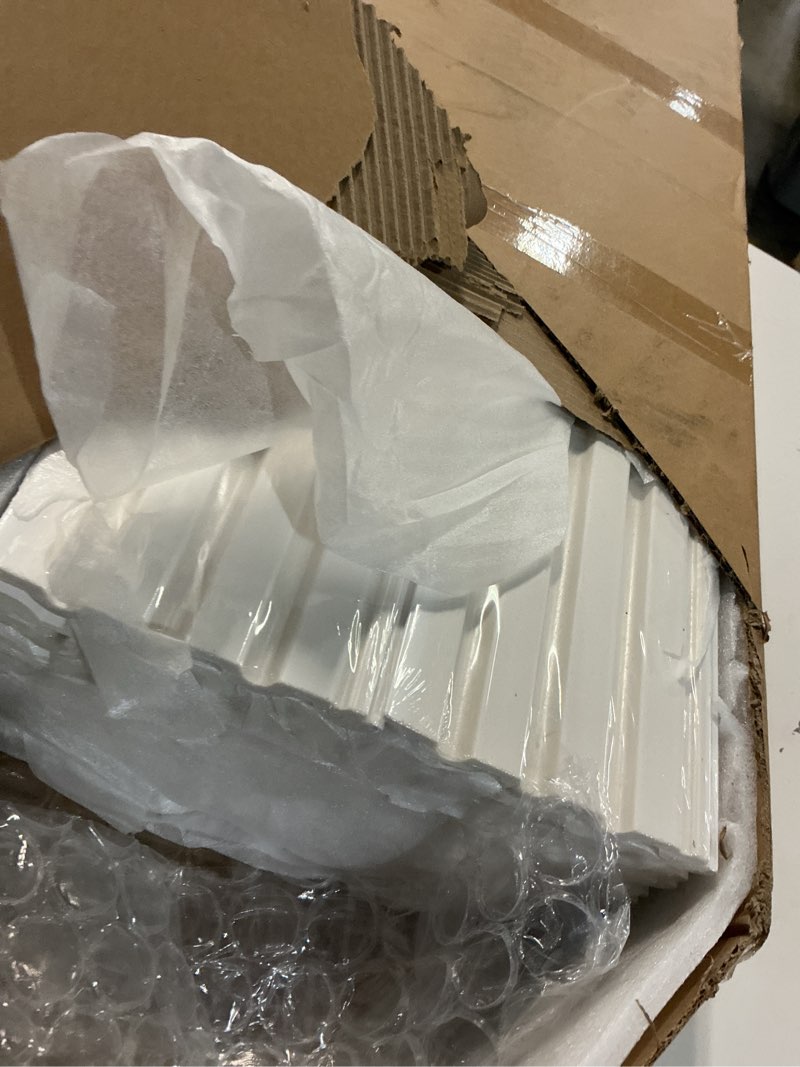 Condition photo showing Good Condition for art3d wainscoting panels, beaded polystyrene wall board for interior wall décor, 79.3“ wide x 40.7 high, covers 22.38 sq.ft, white