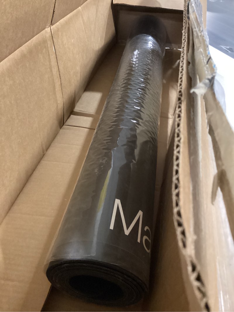 Condition photo showing Good Condition for Treadmill Mat Compatible with Peloton Bike, Exercise Bike Mat for Treadmill and Row 6mm Thick Bike Trainer Mat 36 * 72in Workout Mat Under Mat Protect Hardwood Floor Carpet