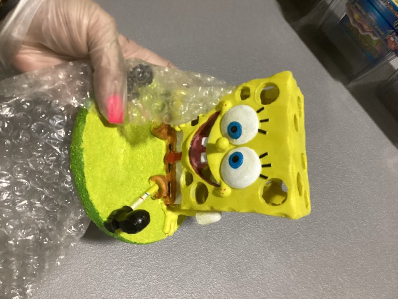 Condition photo showing New/Like New for Penn-Plax SpongeBob Squarepants 5 in. Aquarium Figure
