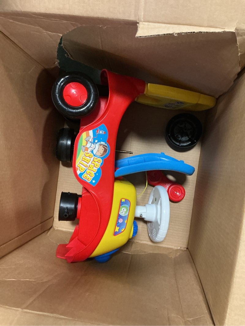 Condition photo showing As Is for VEVOR Ride On Push Car for Toddlers, Ages 19+ Months, Ride Racer, Sit to Stand Toddler Ride On Toy, Kids Ride On Car with Music Steering, Horn & Under Seat Storage, Ride On Toy for Boys Girls, Black