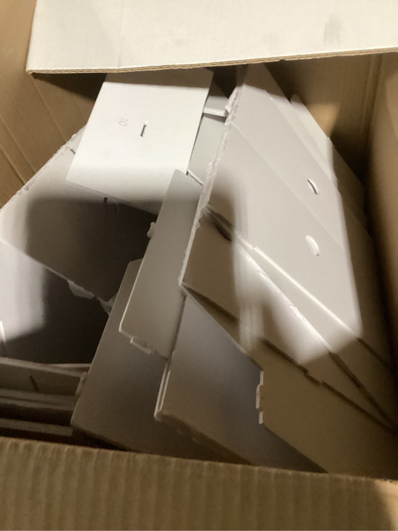 Condition photo showing Good Condition for baby boxes with 4 pcs letters for baby shower white clear balloon box blocks gender reveal decorations and birthday party (white)