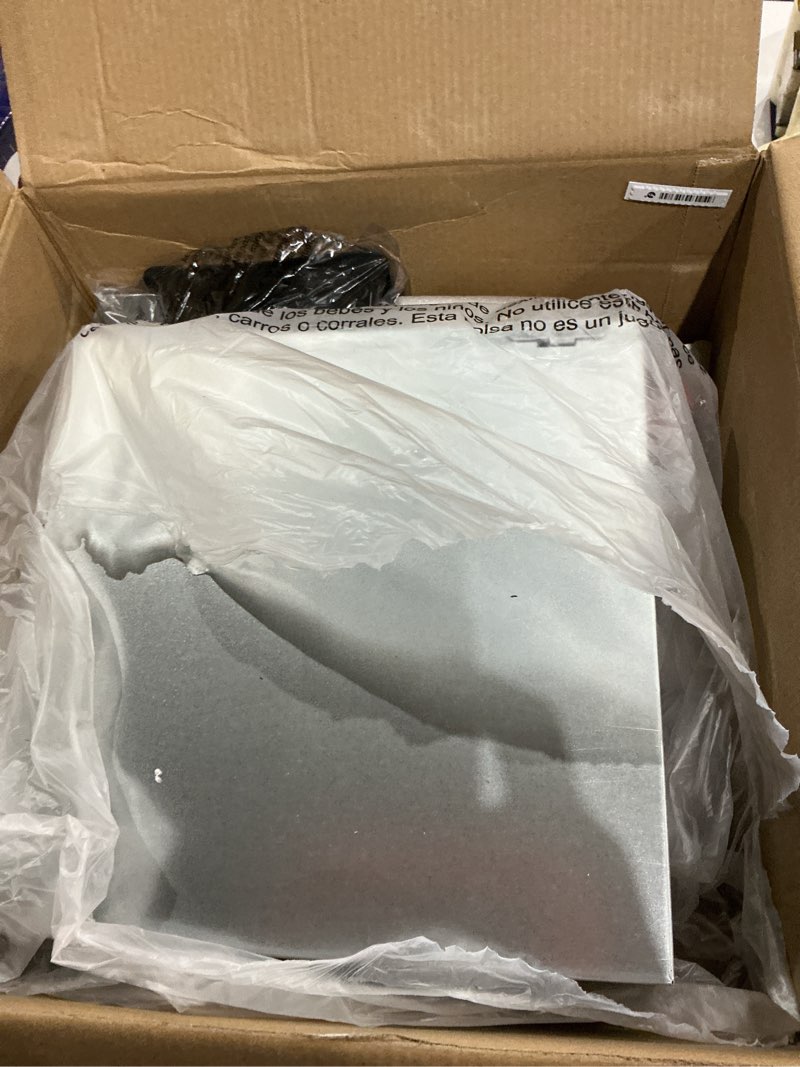 Condition photo showing As Is for homewerks 7148-01-ax smart bathroom fan with alexa voice assistant color changing led light and bluetooth speakers 110 cfm 1.5 sones alexa smart bath fan