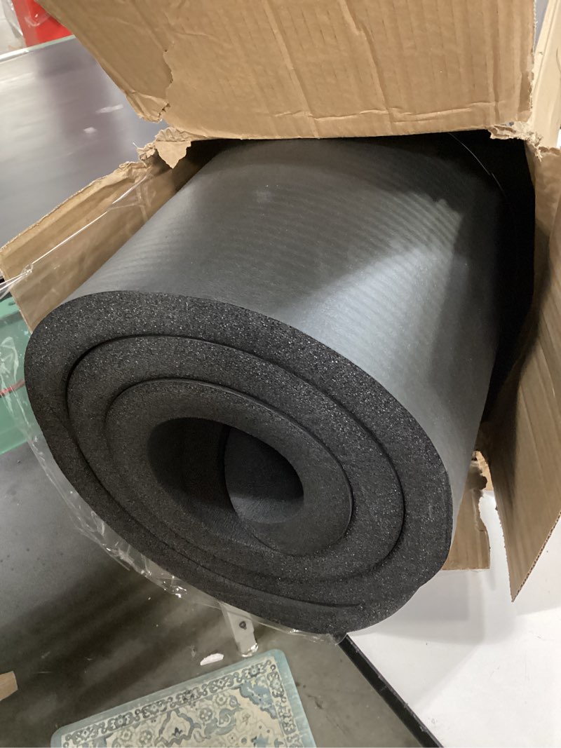 Condition photo showing Good Condition for ProsourceFit Extra Thick Yoga and Pilates Mat ½” (13mm) or 1" (25mm), 71-inch Long High Density Exercise Mat with Comfort Foam and Carrying Strap 1" Black