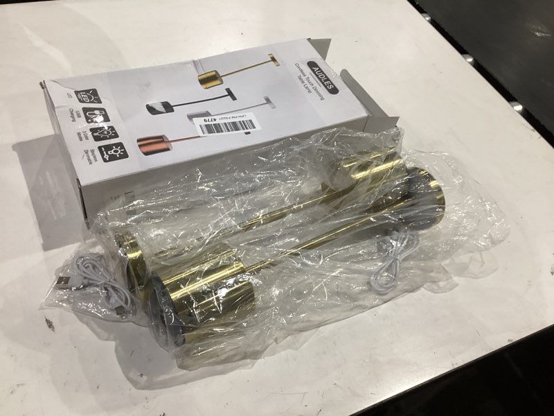 Condition photo showing Good Condition for cordless table lamp – 2 pack rechargeable table lamps, 5000mah battery operated lamp with 3-color dimmable light, outdoor table lamp for bedroom, restaurant, patio, home décor (gold) gold (set of 2)