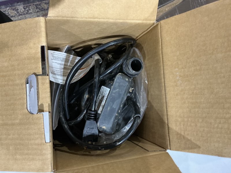 Condition photo showing As Is for utilitech 1/6-hp 115-volt 25-gpm thermoplastic submersible utility pump