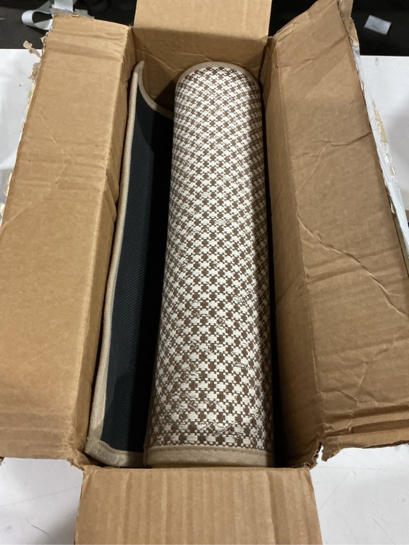 Condition photo showing Good Condition for yihouse thin bath mat khaki bathroom rugs sets 2 pieces, non slip absorbent mats quick dry, woven rugs washable, tapetes para baño for bathroom toliet,bathtub(17"x24"+17"x47") khaki 2pieces(17"x24"+17"x47")