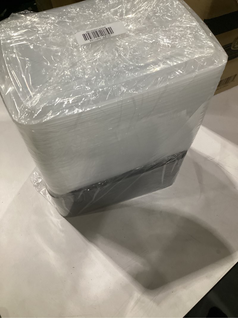 Condition photo showing New/Like New for 50 sets rectangle 58oz meal prep containers with lids microwavable food container plastic bpa free rectangle