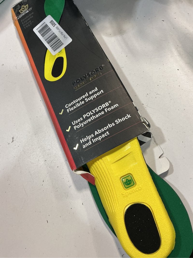 Condition photo showing Good Condition for spenco polysorb cross trainer athletic cushioning arch support shoe insoles, women's 7-8.5/men's 6-7.5, 2 count (pack of 1) women's 7-8.5/men's 6-7.5 regular width