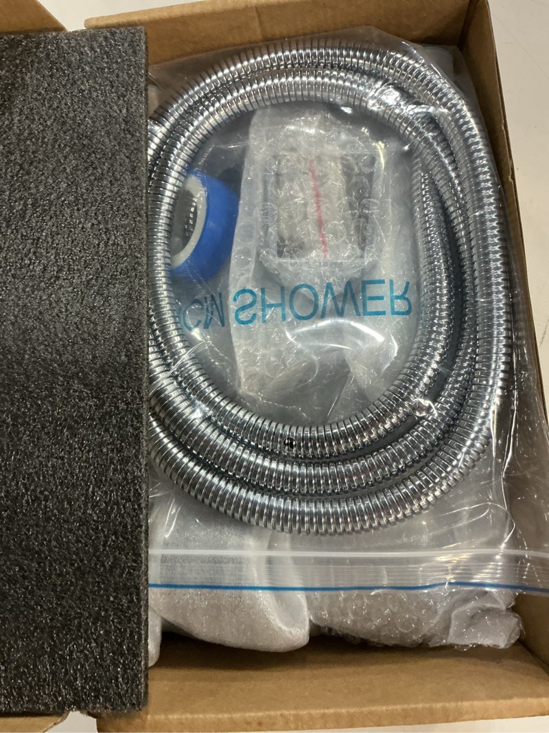 Condition photo showing Good Condition for rv shower faucet with hose and shower head,metal camper shower faucet replacement,on-off shower head with hose guide ring and shower holder for rv, camper, motorhome (on/off switch, chrome) chrome on/off switch