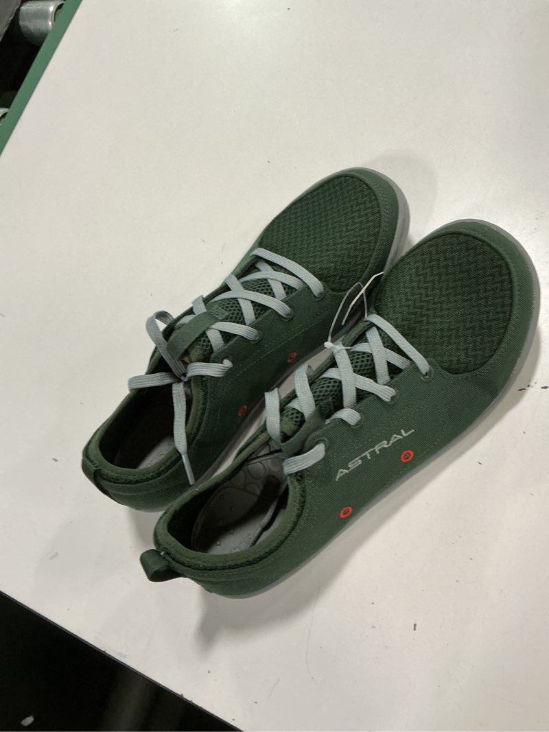 Condition photo showing Good Condition for Astral Men's Loyak Shoes - Barefoot, Quick-Drying, Minimalist Sneaker for Casual Wear, Water Sports, Travel, & Hiking 9 Fern Green