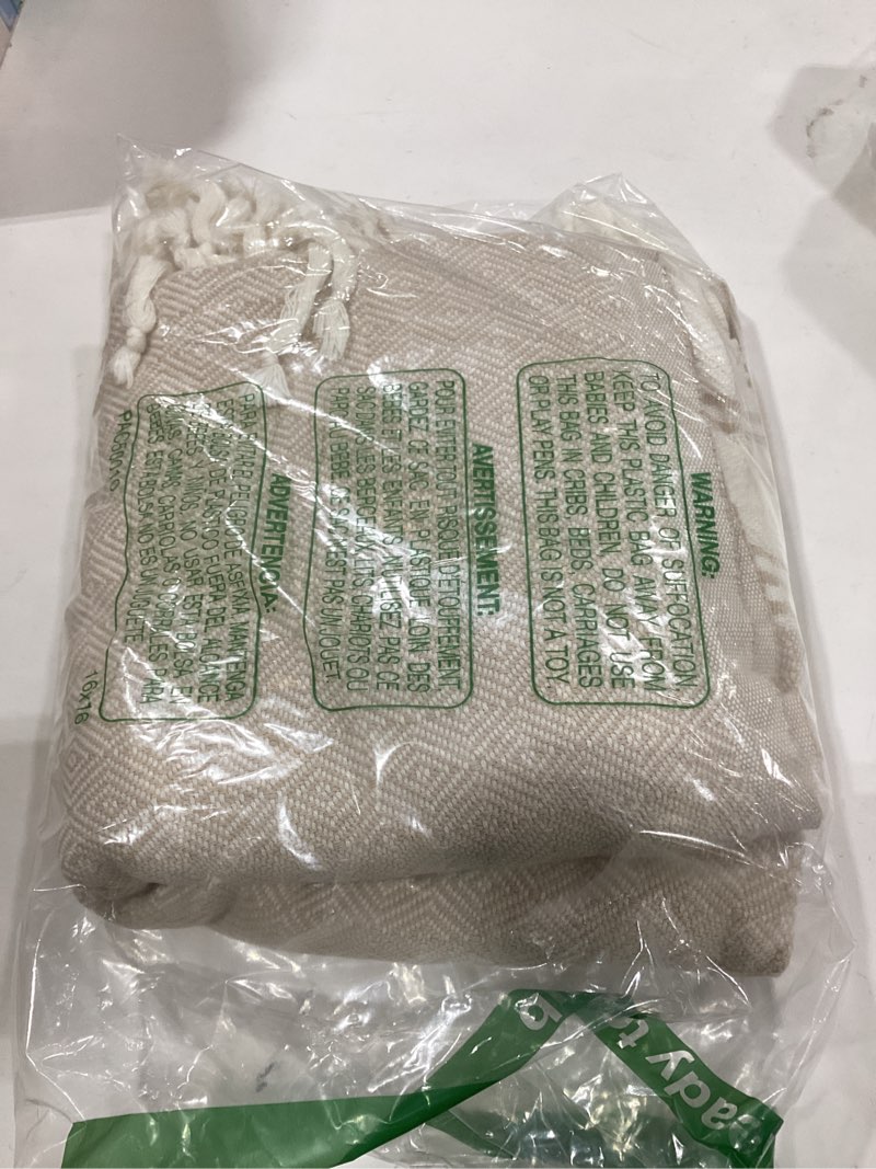 Condition photo showing New/Like New for DEMMEX Organic Diamond Turkish Bath & Beach Towel | 100% Oeko-TEX Certified Turkish Cotton, Ultra-Soft, Quick-Dry, Lightweight, Compact & Oversized Luxury Peshtemal Towel, Prewashed, 71"x36", Beige