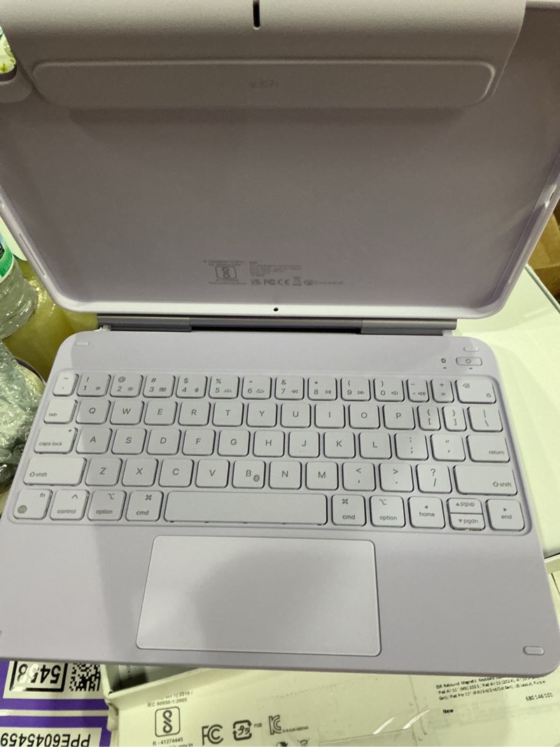 Condition photo showing New/Like New for ESR iPad Air 11 Inch Case with Keyboard (M3/M2, 2025/2024) & iPad Pro 11/Air 5th/4th Gen Keyboard, Easy-Set Magnetic Stand, Portrait/Raised Modes, with Removable Protective Case, Purple ?iPad Air 11/5/4, Pro 11 Purple