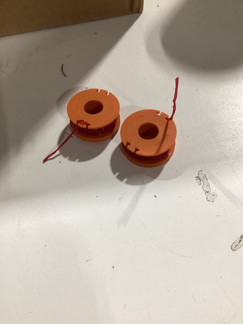Condition photo showing As Is for worx 2-pack 0.065-in x 10-ft spooled trimmer line