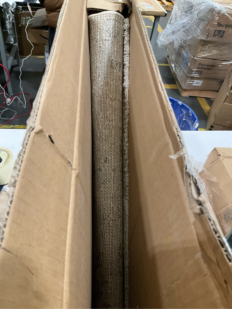 Condition photo showing As Is for Loloi Magnolia Home by Joanna Gaines Pace Collection PAC-01 Bark/Natural 2'-3" x 3'-10" Accent Rug Bark / Natural 2'3" x 3'10" (Rectangular)