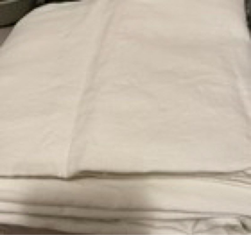 Pottery Barn Belgian Flax Linen Curtain Drape Panel 50x84 Cream Color