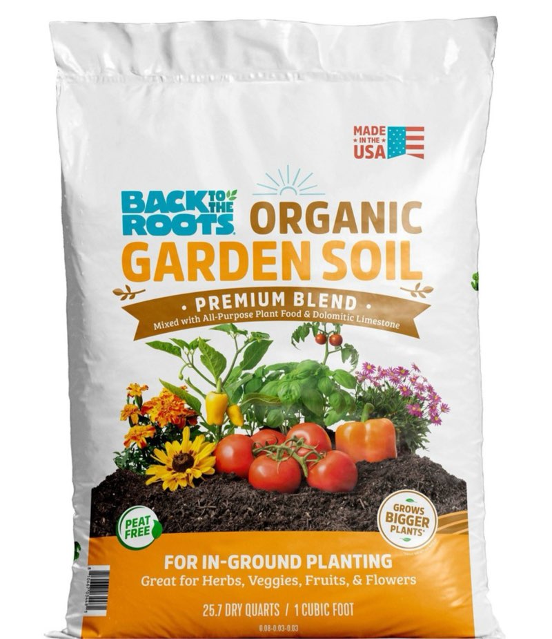Back to the Roots 25.7qt Organic Garden Soil Premium Blend For in Ground Planting