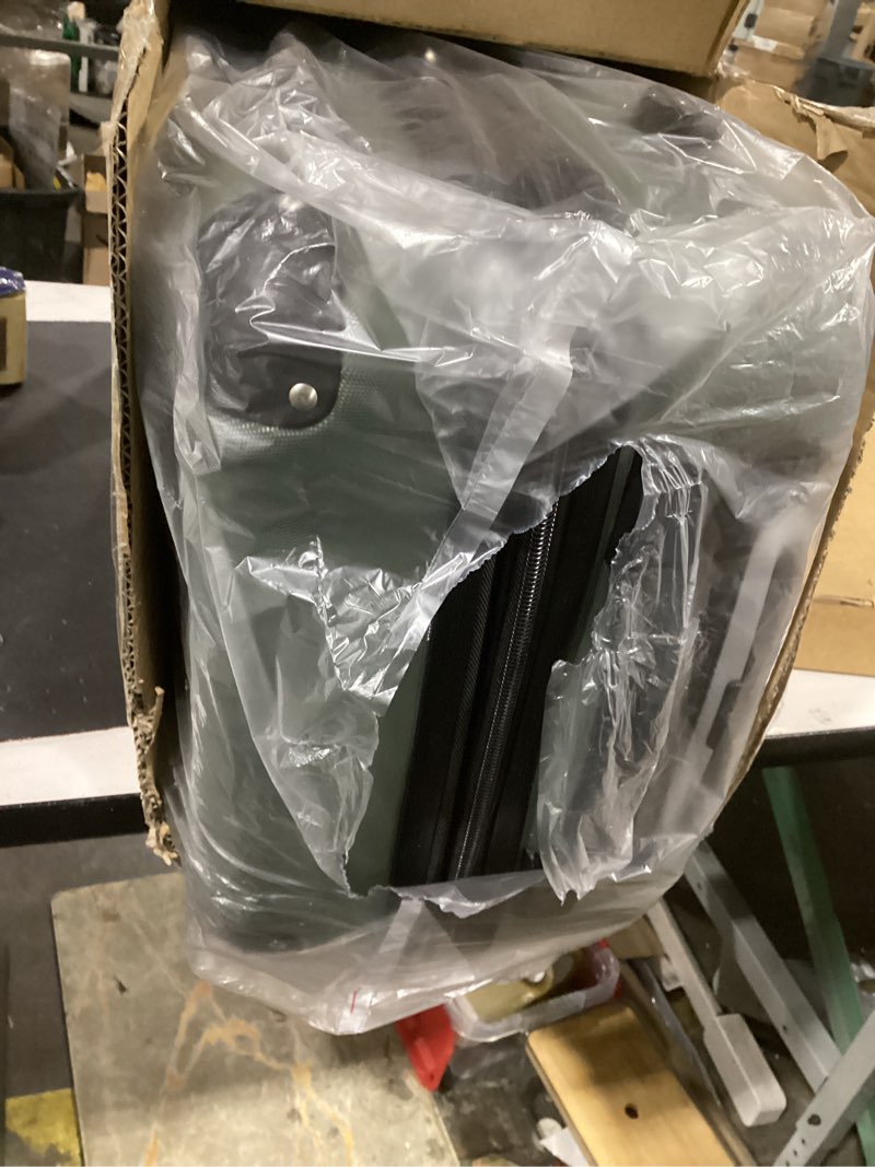 Condition photo showing Good Condition for travelers club chicago hardside expandable spinner luggage, thyme green, 22" carry-on 22" carry-on thyme green