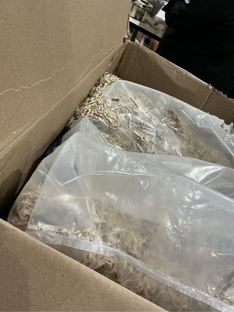 Condition photo showing As Is for dominion hemp premium hemp bedding for chicken coops 10+ cubic feet (285l) - usa-grown & processed - nesting boxes for chickens, rabbits, guinea pigs, hamsters, reptiles, and brooders - 1 pack