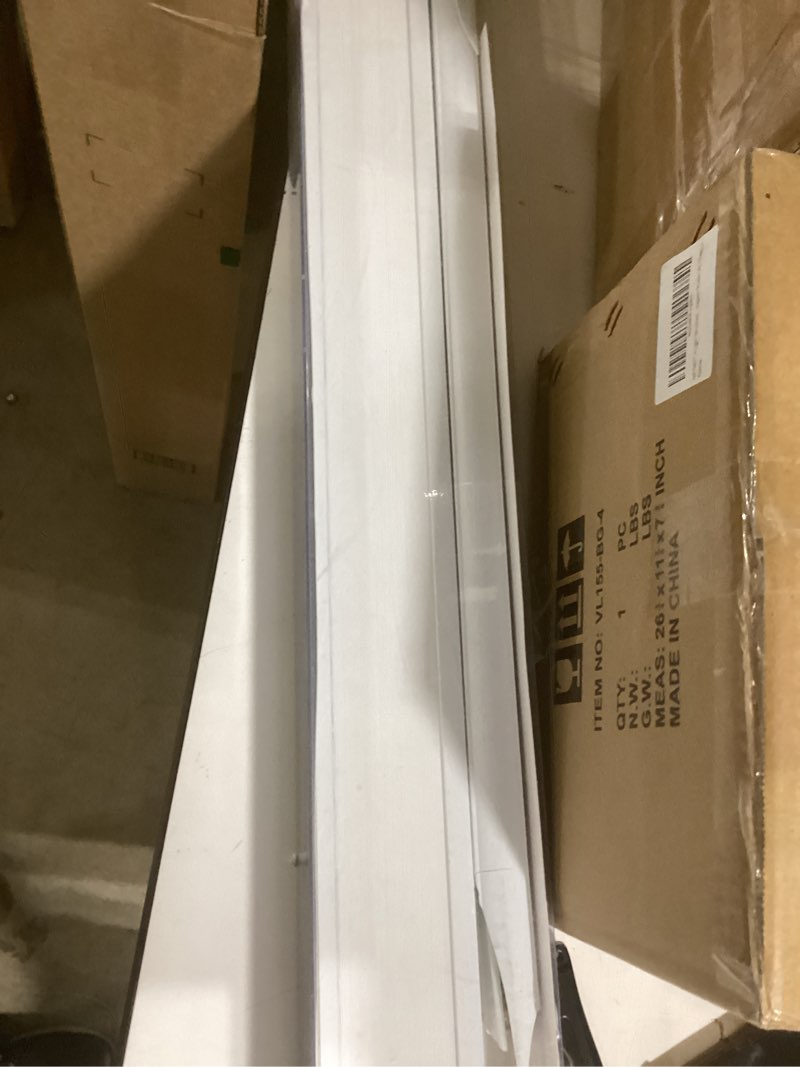 Condition photo showing As Is for Cordless Cellular Pleated Window Shades - 27 Inch Width, 64 Inch Length - White - Light Filtering Top-Down Honeycomb Pull Down Blinds for Windows and Skylights by Achim Home Decor 27"W x 64"H White