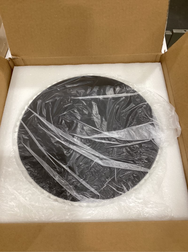 Condition photo showing Good Condition for Decorative Tray for Coffee Table, Living Room, Side Table, 11" White Round Concrete Home Decor Serving Trays for Accent Table, Console Table White 11"L x 11"W x 1.5"H