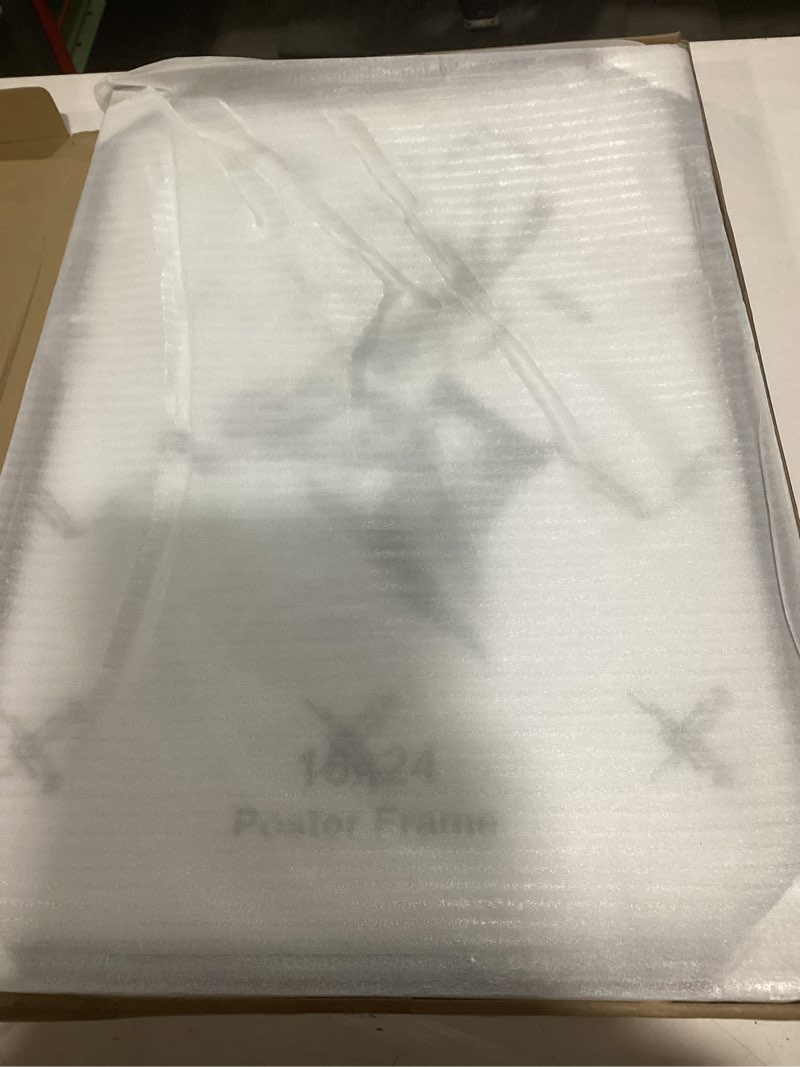 Condition photo showing Good Condition for Yaetm 16x24 Picture Frame Set of 2, Natural Solid Oak Wood Poster Frame 16x24 for Wall Gallery, Horizontal and Vertical Wall Mount (2 pack, Oak) 16"x24", 2 pack Oak