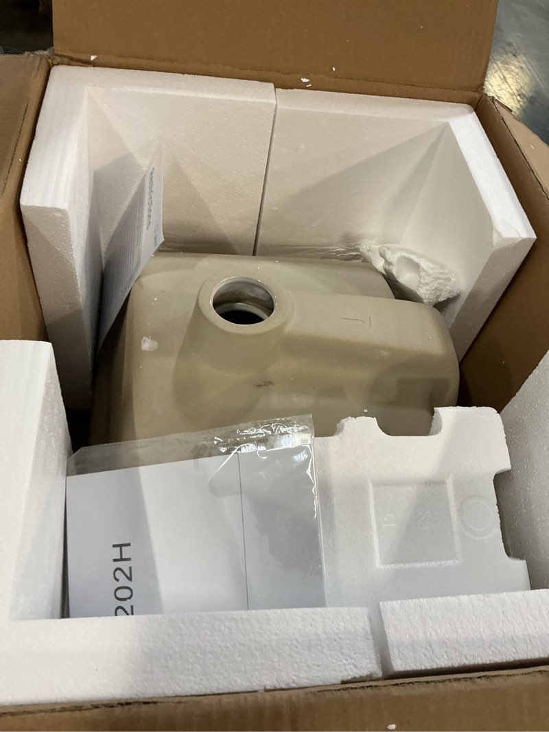 Condition photo showing New/Like New for mijic 18"x14" undermount bathroom vessel sink rectangular white porcelain ceramic modern vanity sink