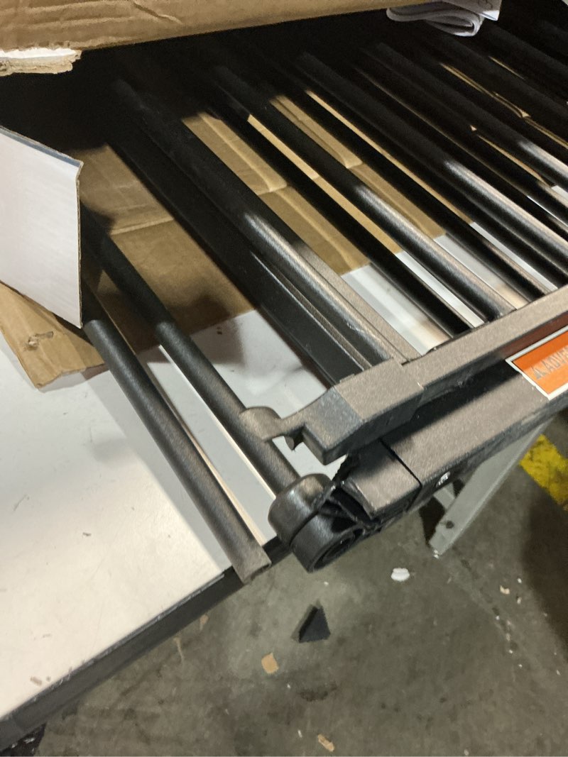 Condition photo showing As Is for Dreambaby Discovery Metal Baby Gate - 76.5" Extra Wide 3 Panel Walk Through Door for Angled Openings, Configurable for Stairs and Hallways, 29in High Discovery 3 Panel Black 29-76.5 Inches