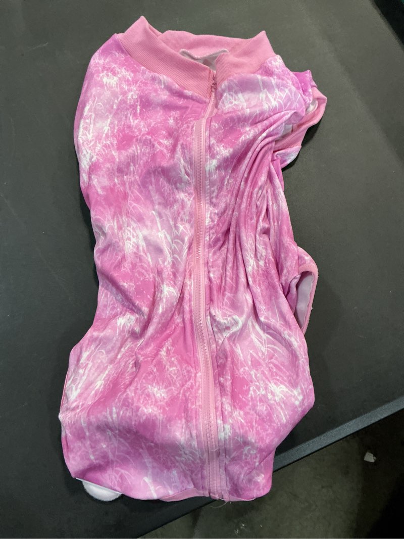 Condition photo showing As Is for slowton dog surgery recovery suit - zipper on dog onesies after surgery for female male dogs, abdominal wounds bandages cone/e-collar alternative dogs body suit shirt anti-licking (pink,3xl) 3x-large 3.pink - 100% polyester