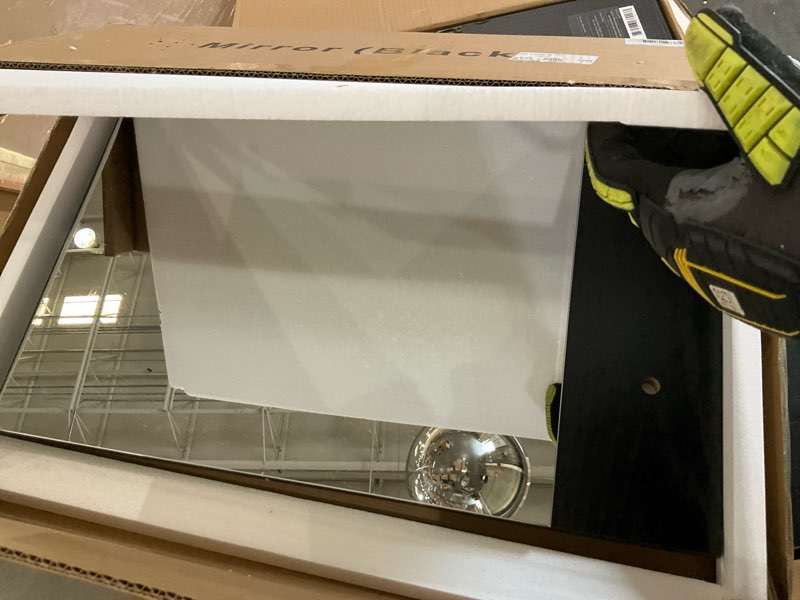 Condition photo showing As Is for garveehome 61 in make up vanity mirror and lights, 3 lighting modes with adjustable brightness for bedroom