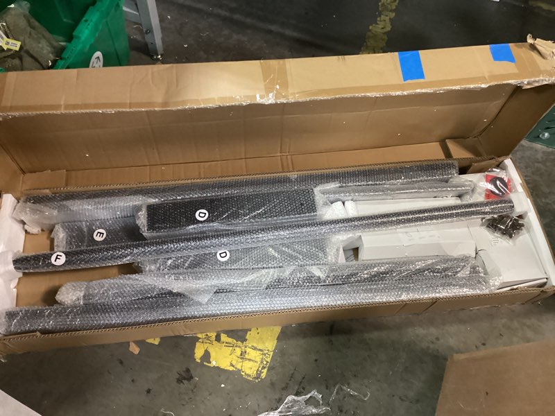 Condition photo showing Good Condition for Fredbeck 10FT Rolling Library Aluminium Step Ladder 120" with 4FT Sliding Hardware Track Kit Bottom Wheel Included,for Kitchen,Loft,Warehouses,Bookstore,Atti,Dressing Room,Metal Black Black 120" Ladder + 4FT Hook Kit