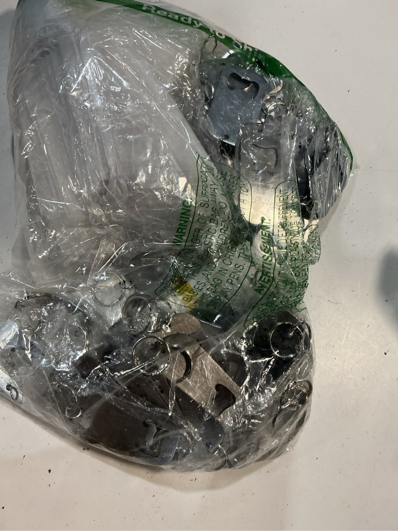 Condition photo showing Good Condition for foldtier 100sets wedding favors for guests include key bottle opener beer bottle opener keychain thank you cards and organza bags bridal shower wedding party souvenirs gifts (thank you) 100 thank you