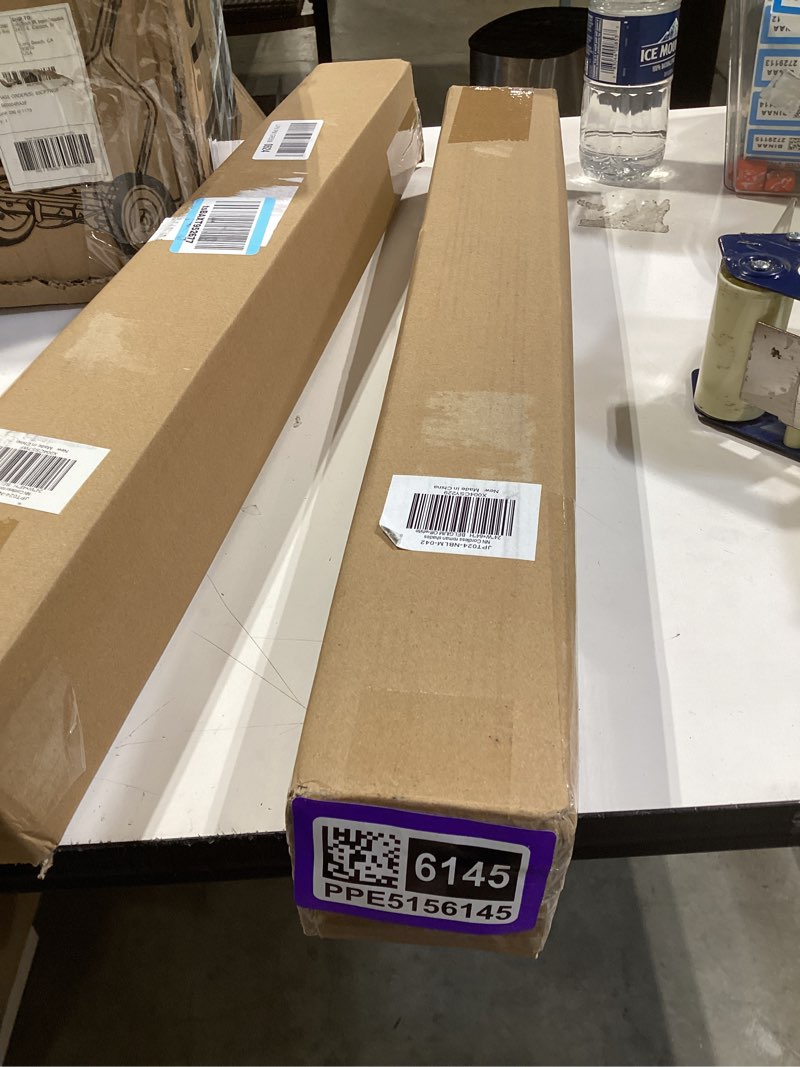 Condition photo showing New/Like New for lazblinds no tools no drill cordless roman shades for windows, blackout thermal insulated uv blocking window blinds, room darkening fabric blinds for indoor windows, 24'' w x 64'' h, off white blackout - off white 24" w x 64" h